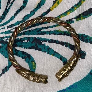 Brass Alligator Bracelet